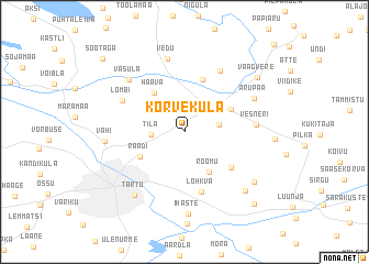 map of Kõrveküla