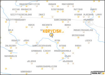 map of Korycisk