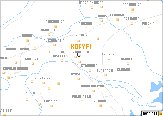 map of Koryfí