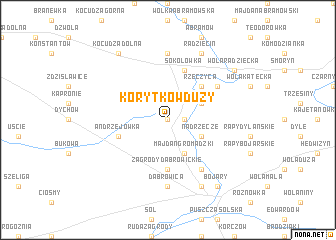 map of Korytków Duży