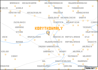 map of Korytków Mały