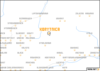map of Korytnica