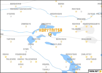 map of Korytnitsa