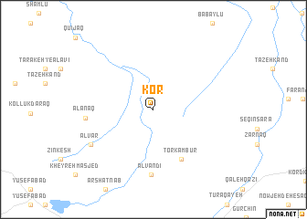 map of Kor