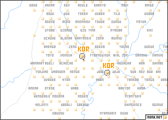 map of Kor