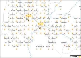 map of Kor