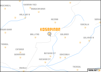 map of Koşapınar
