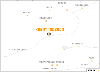 map of Kosaya Mozhga