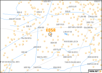 map of Kosa