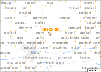 map of Kösching