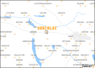 map of Kościelec