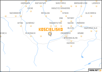 map of Kościelisko