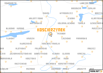 map of Kościerzynek