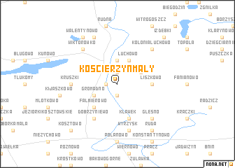 map of Kościerzyn Mały