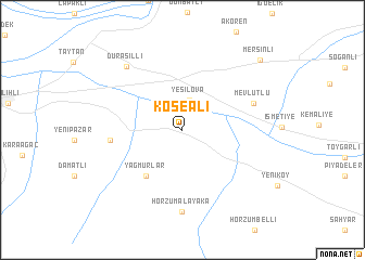 map of Köseali