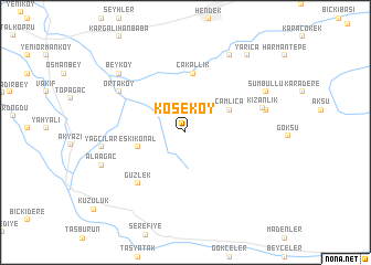 map of Köseköy