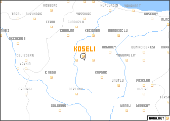 map of Köseli