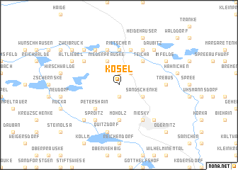 map of Kosel