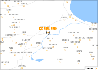 map of Koseveski