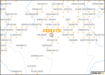 map of Kosevtsi