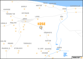 map of Kose