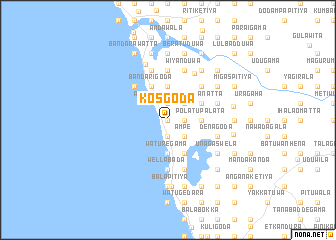 map of Kosgoda