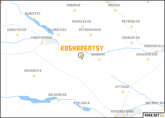 map of Kosharentsy