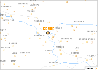 map of Kosha