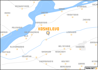 map of Koshelëvo