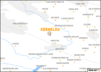 map of Koshelëv