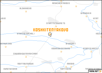 map of Koshki-Tenyakovo