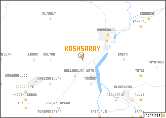 map of Kosh-Saray