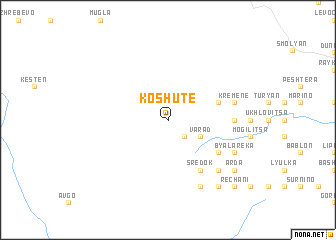 map of Koshute