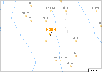 map of Kosh