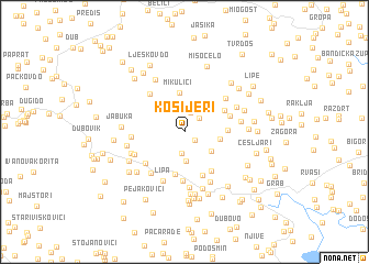 map of Kosijeri