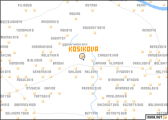 map of Kosikova