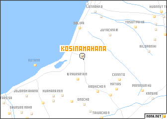 map of Kosinamahana