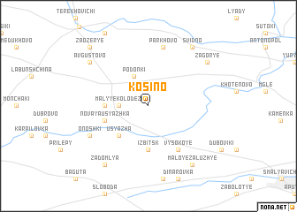 map of Kosino