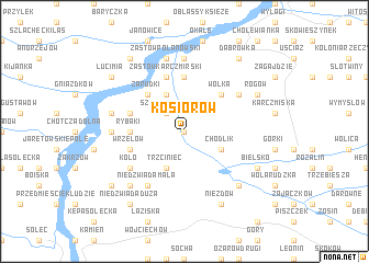 map of Kosiorów