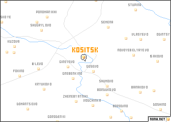 map of Kositsk