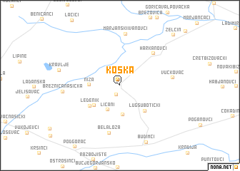 map of Koška