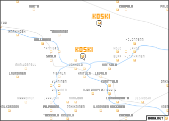 map of Koski