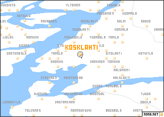 map of Kosklahti