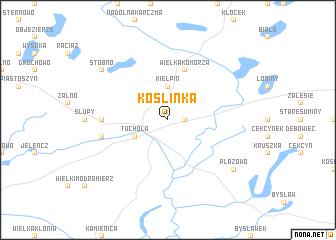 map of Koślinka