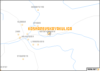 map of Kosmarevskaya Kuliga