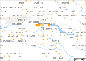map of Kosnica