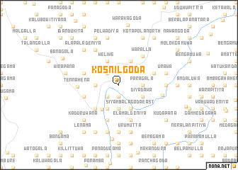 map of Kosnilgoda