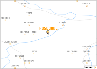 map of Kosodavl\