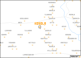 map of Kosola