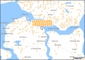 map of Kosŏng-dong